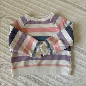 Crewcuts Striped Pink and Purple Sweatshirt